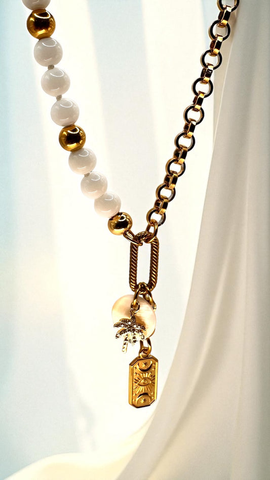 Kette Chalcedon Palm AMA