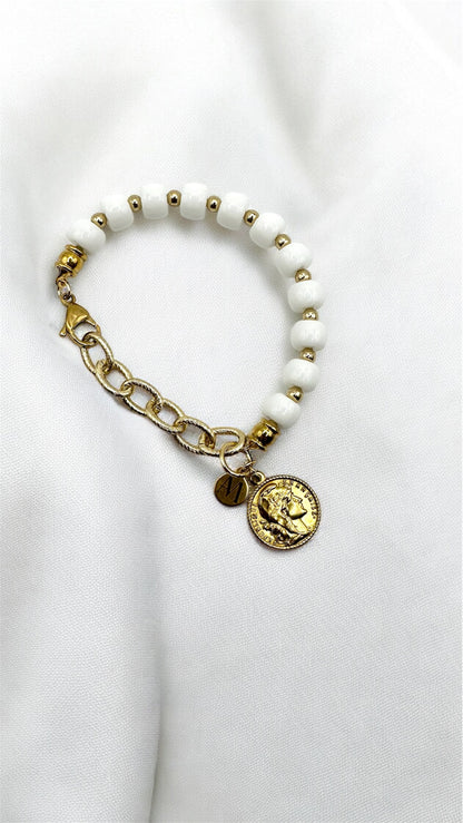 Armband White Coin AMA