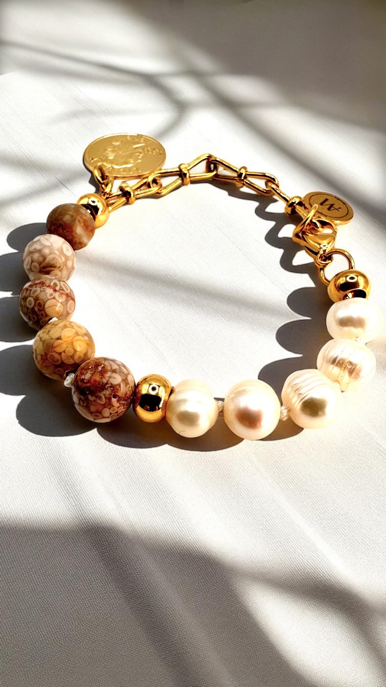 Armband Labra-Pearl Coin AMA