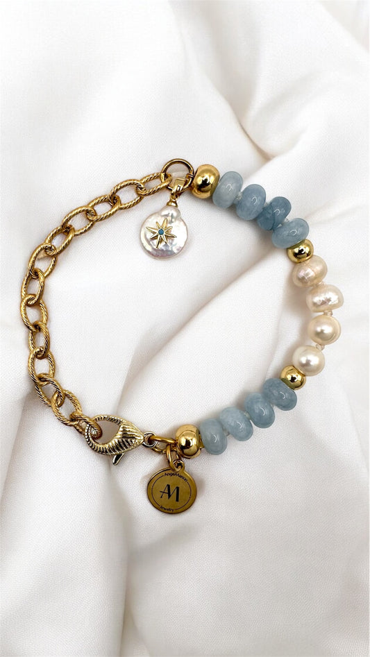 Armband Pearl-Aquamarin AMA