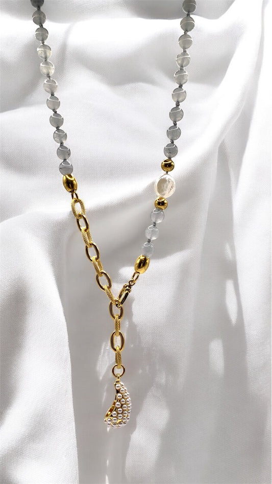 Kette Gray Chalcedon Pearl AMM