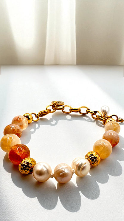 Armband Pearl-Citrin Eye AMA