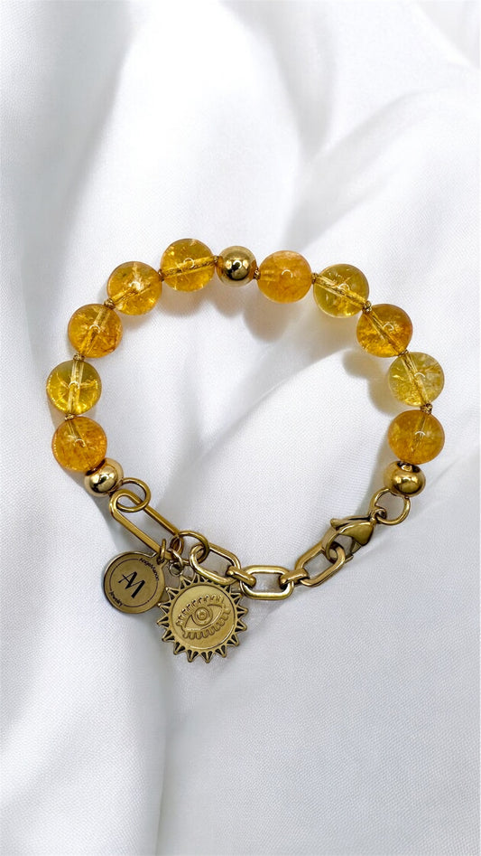 Armband Yellow Citrin Sun AMA