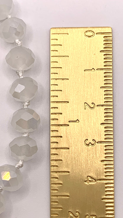 Armband White Crystal Plate AMM
