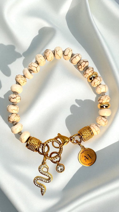 Armband Howlith Snake AMA