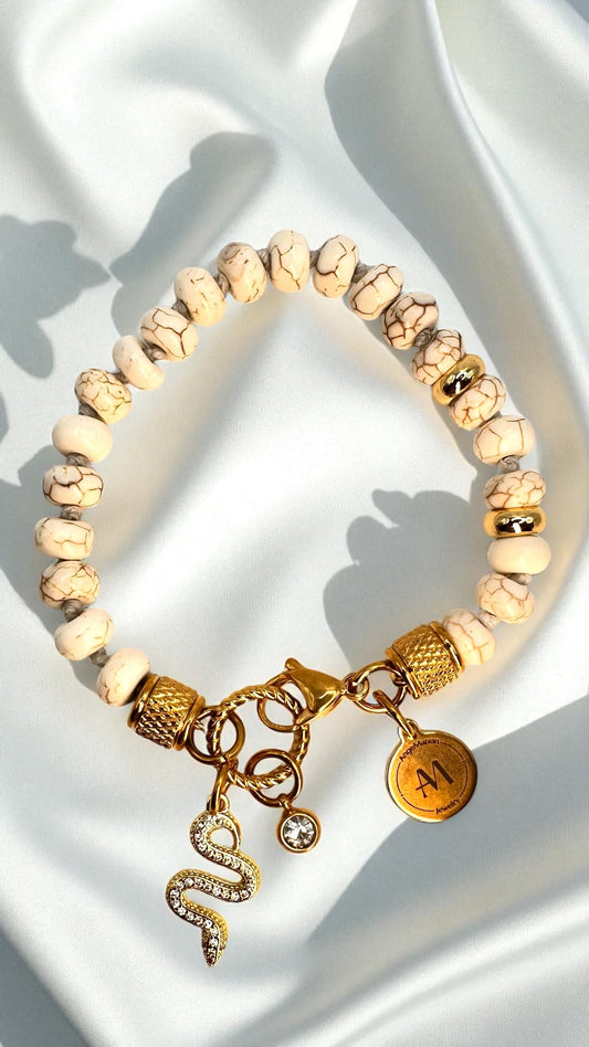 Armband Howlith Snake AMA