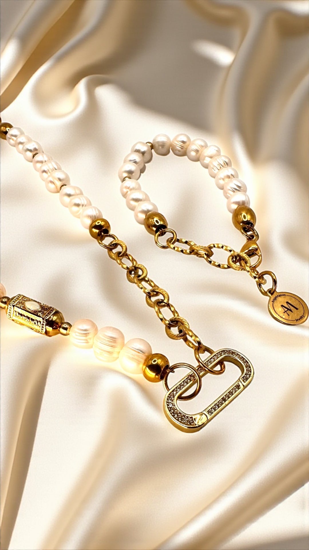 Kette Pearl and Gold AMA