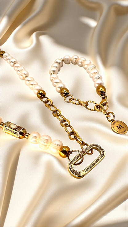 Kette Pearl and Gold AMA