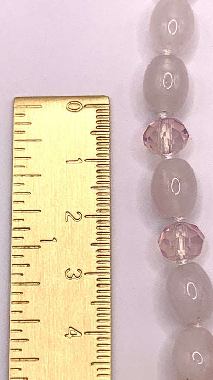 Kette Rose Quartz with Opal AMM
