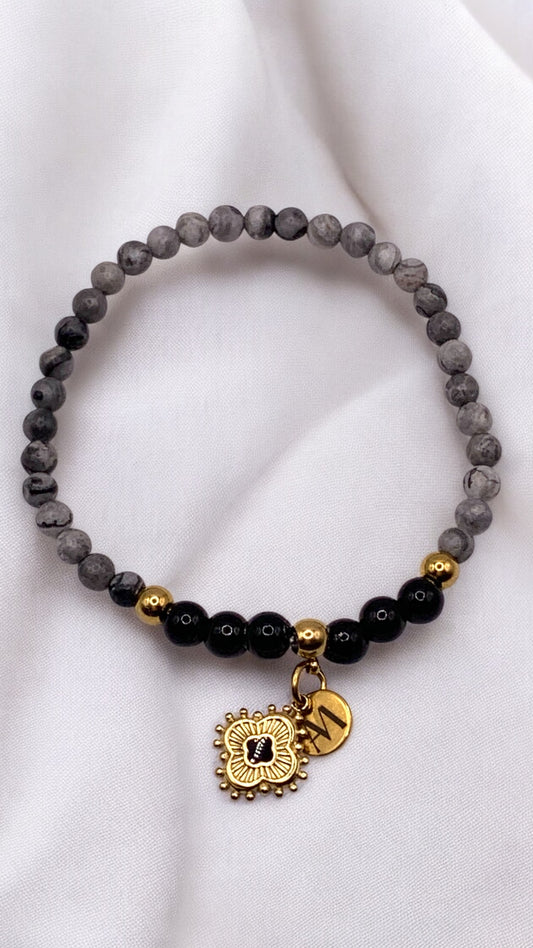 Armband Little Black Flower AMM