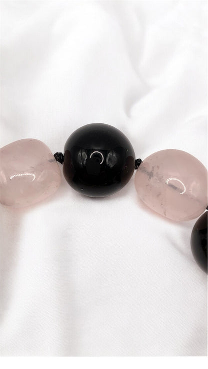 Armband Big Rose and Black Pearl AMM