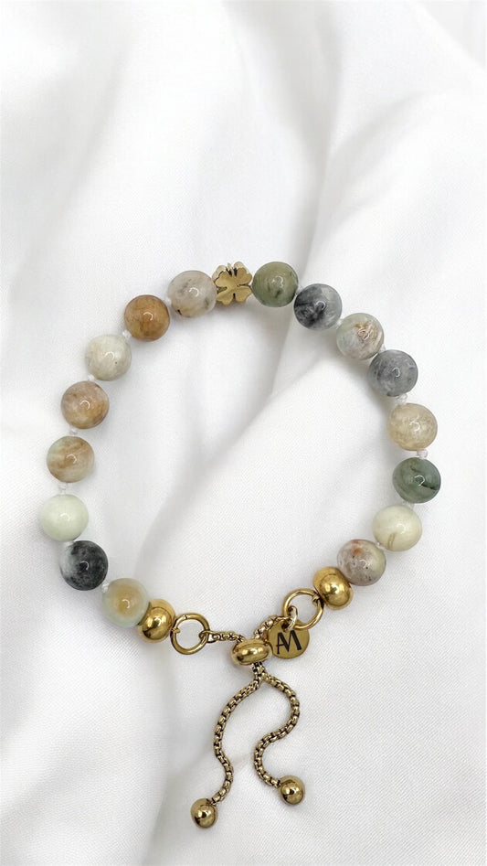 Armband Amazonit Clover leaf AMA