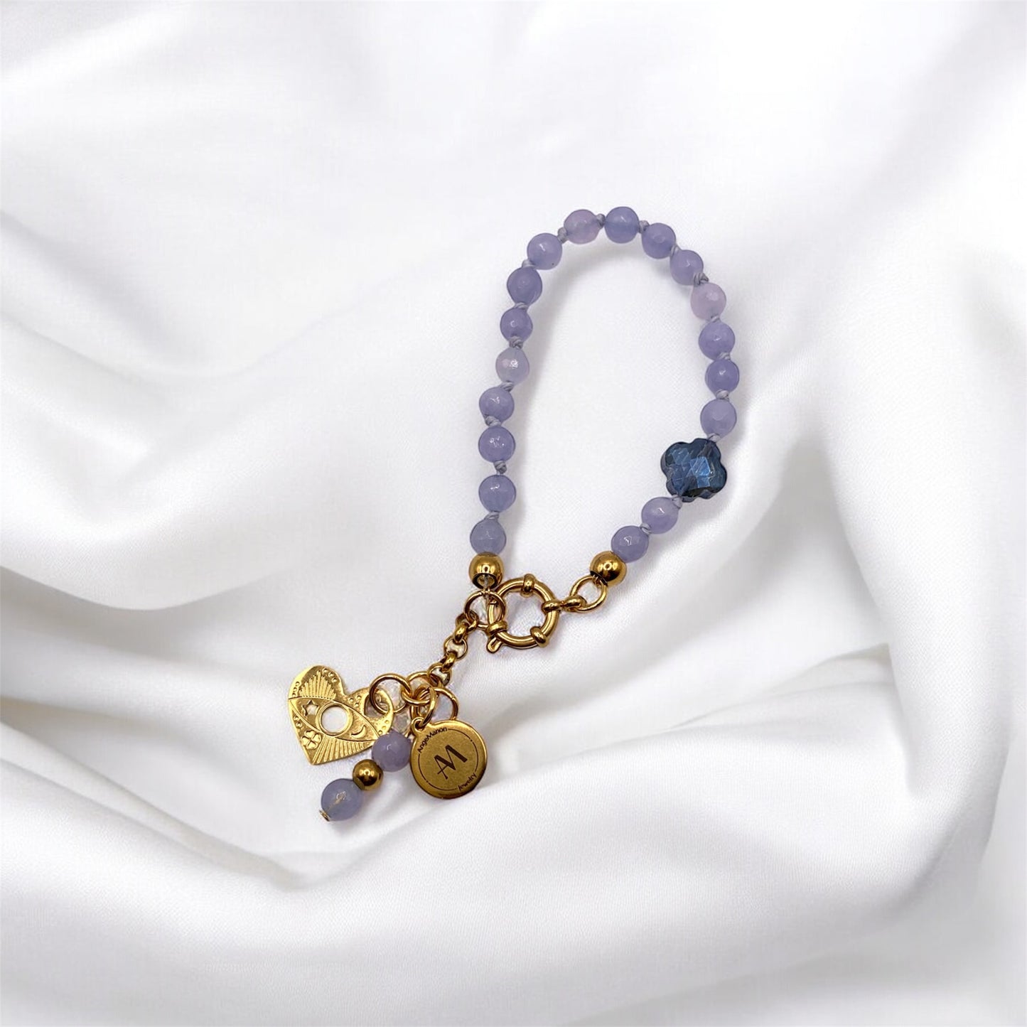 Armband Aquamarin Heart AMM