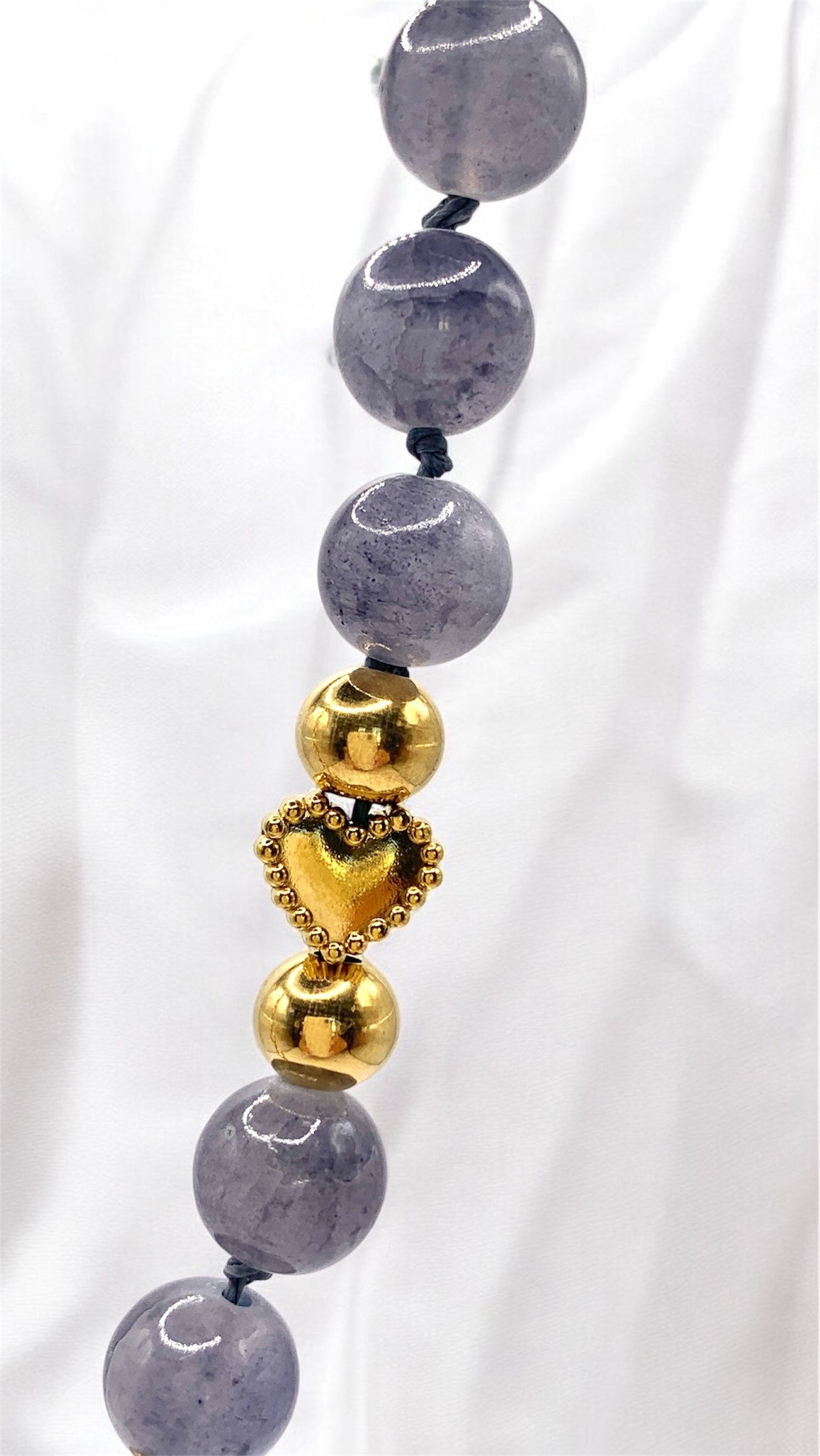 Kette Gray Pearl Heart AMM