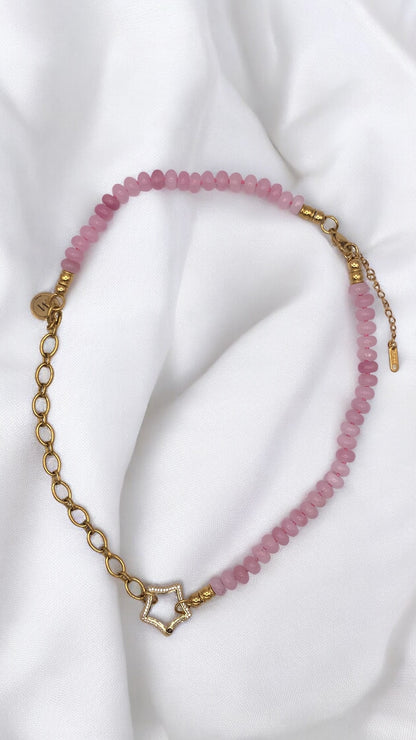 Kette Pink Jade Star AMM