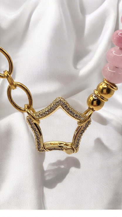 Kette Pink Jade Star AMM