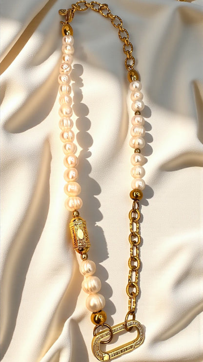 Kette Pearl and Gold AMA