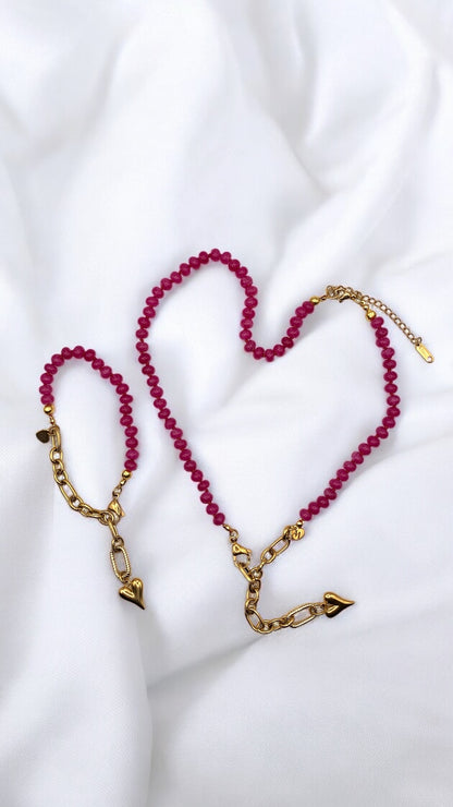 Kette Pink Heart AMM