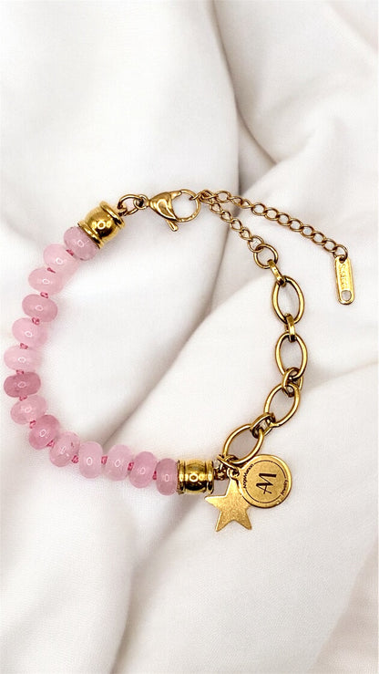 Armband Pink Jade Star AMM
