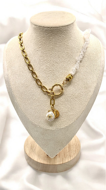 Kette Rock Crystal Butterfly AMM