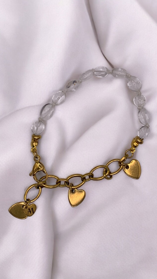 Armband Rock Crystal Heart AMM