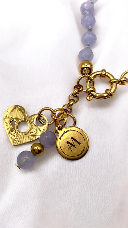 Armband Aquamarin Heart AMM
