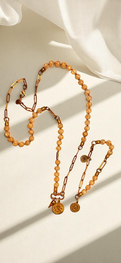 Kette Champagner Quarz AMA