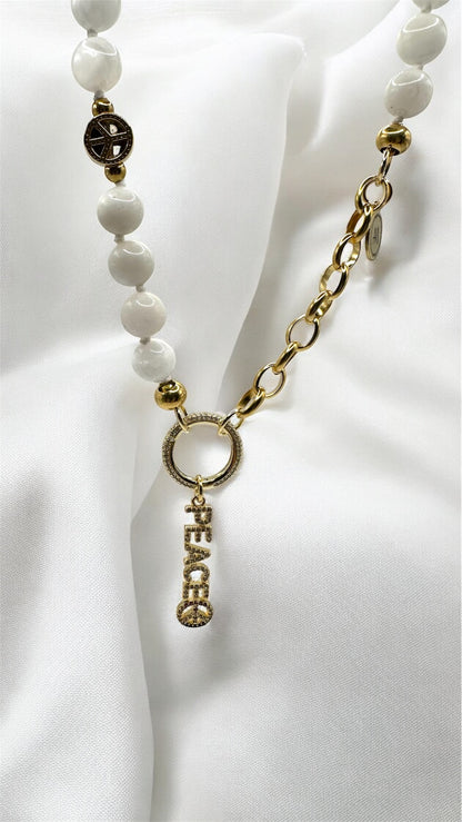 Kette White Peace AMA