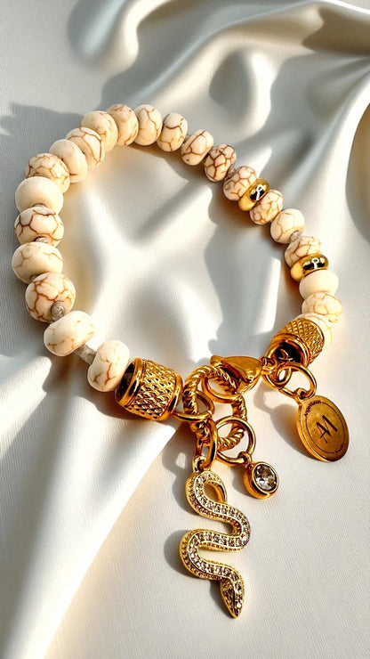 Armband Howlith Snake AMA