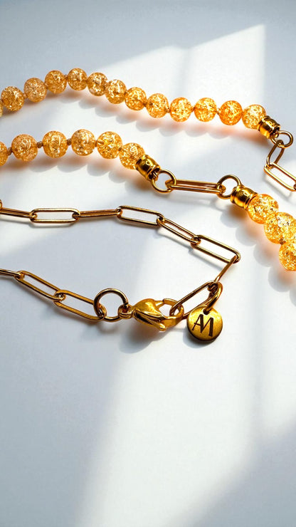 Kette Champagner Quarz AMA