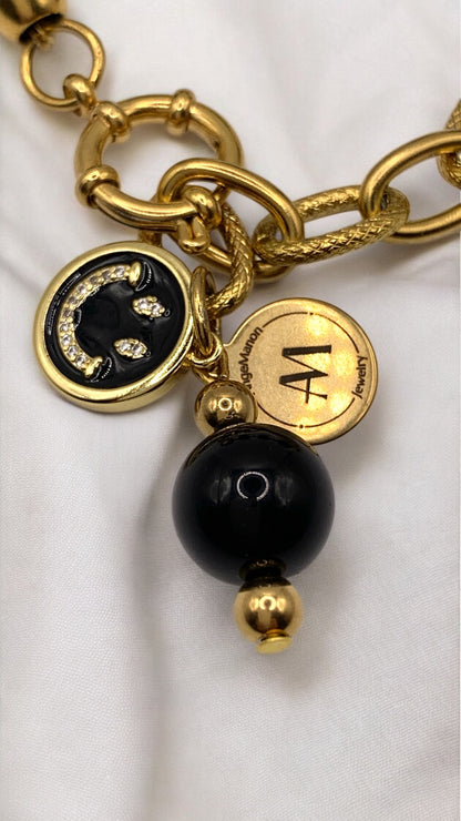 Armband Black Big Smile AMM