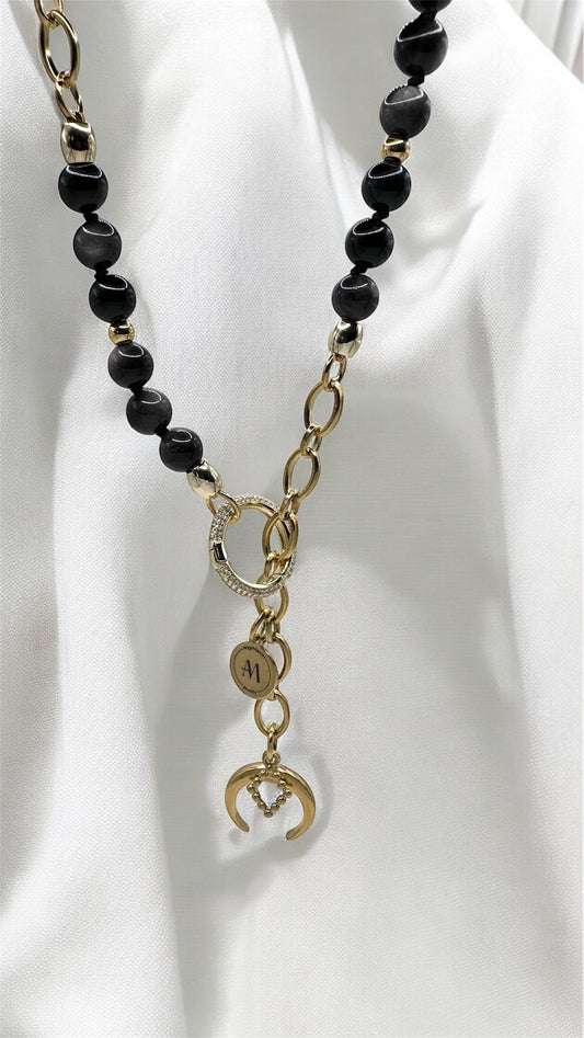 Kette Obsidian Crescent AMA