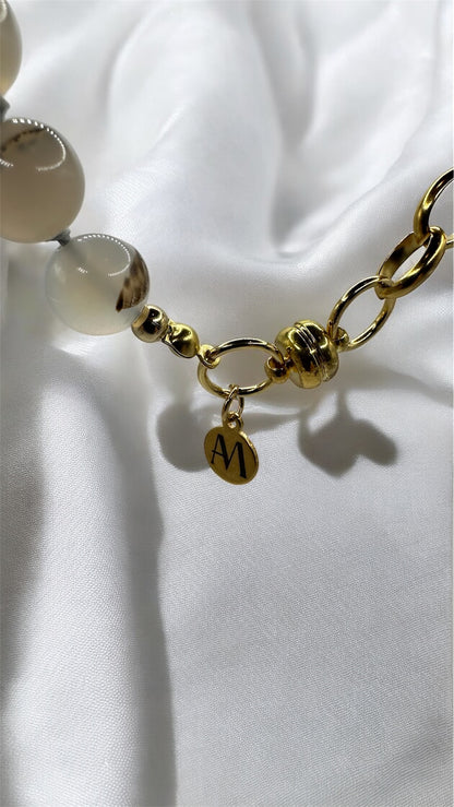 Kette Chalcedone Cross AMA