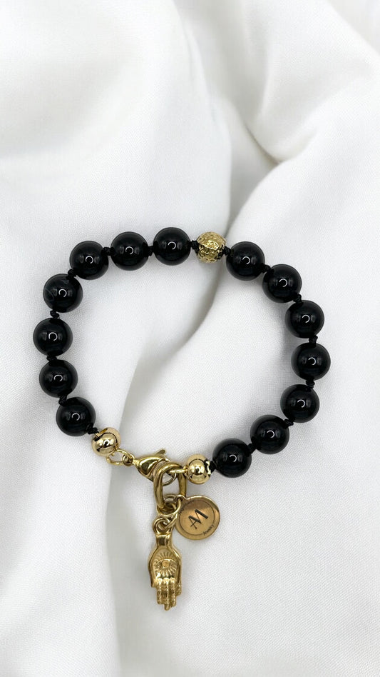 Armband Turmalin Hamsa-Hand AMA