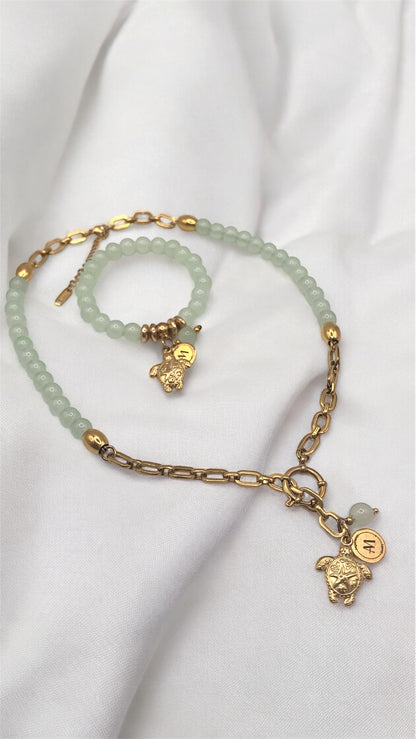 Armband Light Green Turtle AMM