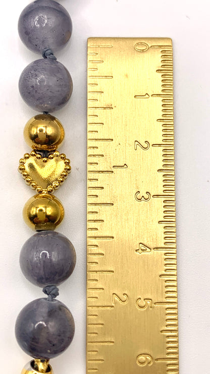 Kette Gray Pearl Heart AMM