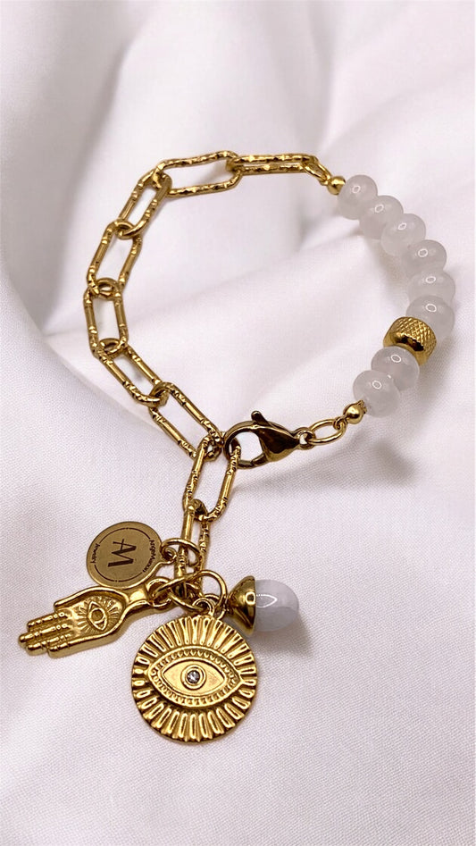 Armband White Circle AMM