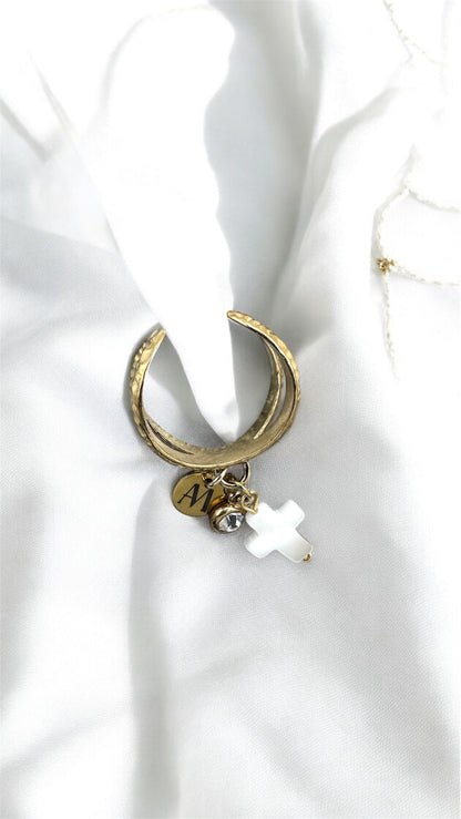 Ring Perlmutt Cross AMA