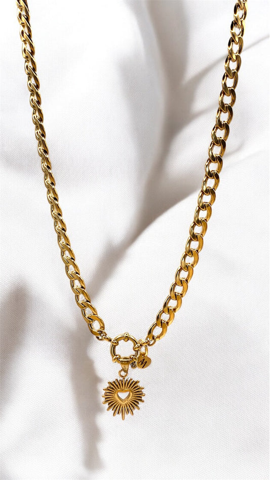 Kette Layer Sun- Heart AMM