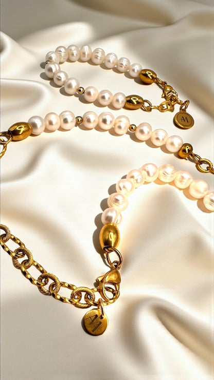 Kette Pearl and Gold AMA