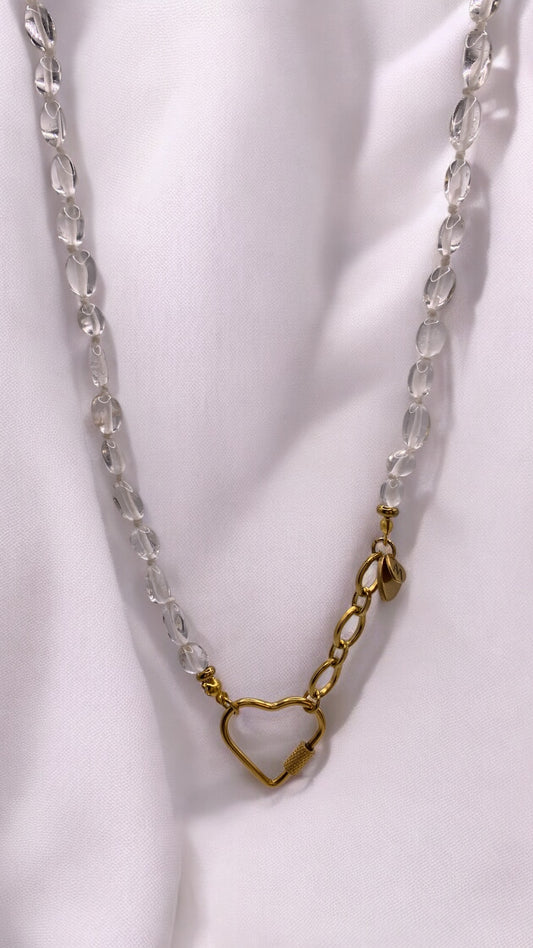 Kette Rock Crystal Heart AMM