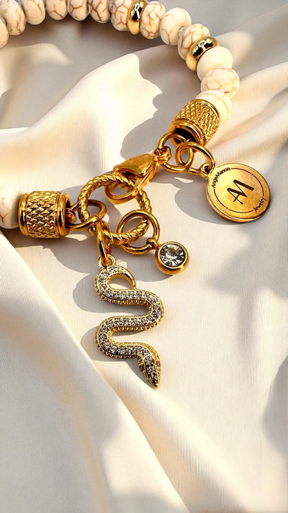 Armband Howlith Snake AMA