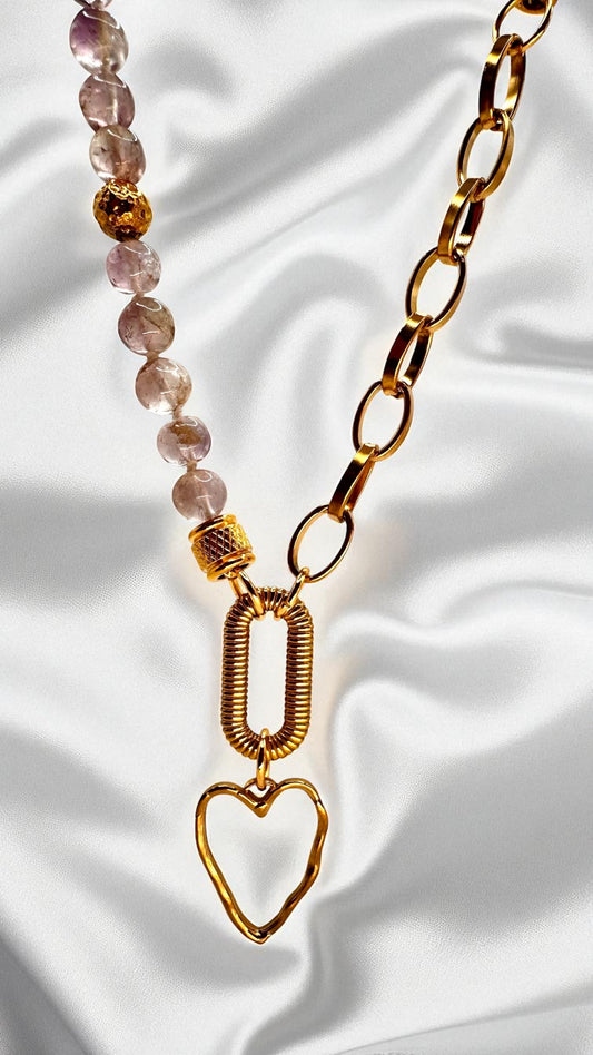Kette Amethyst Heart AMA