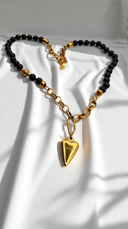 Kette Black Turmalin AMA