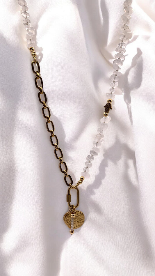 Kette Rock Crystal Hand AMM