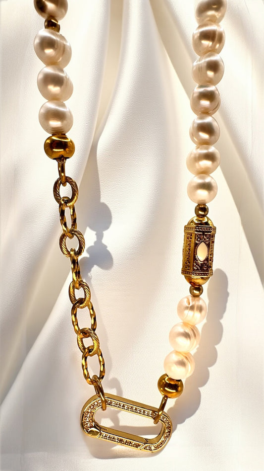 Kette Pearl and Gold AMA