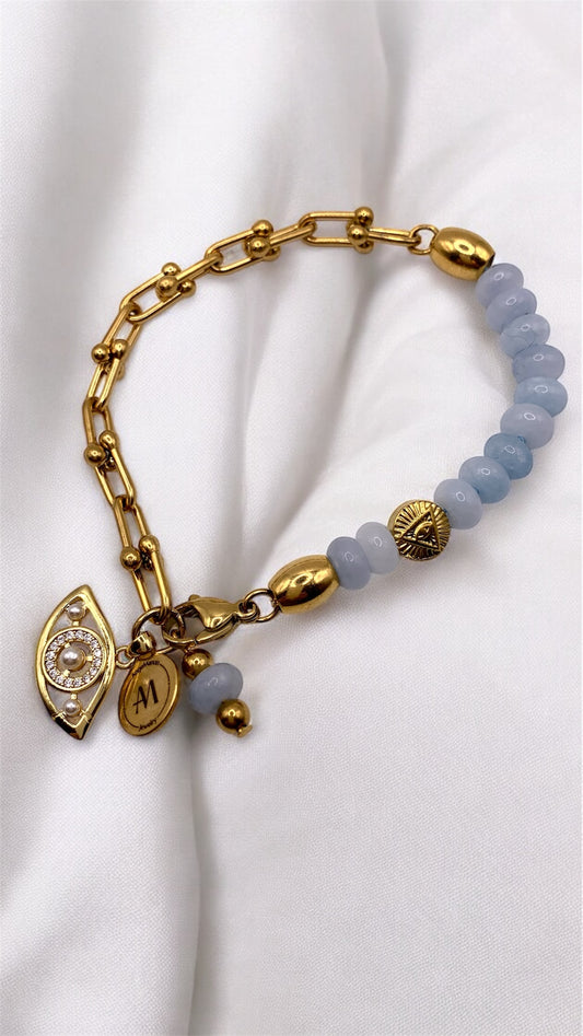 Armband Aquamarin Eye AMM
