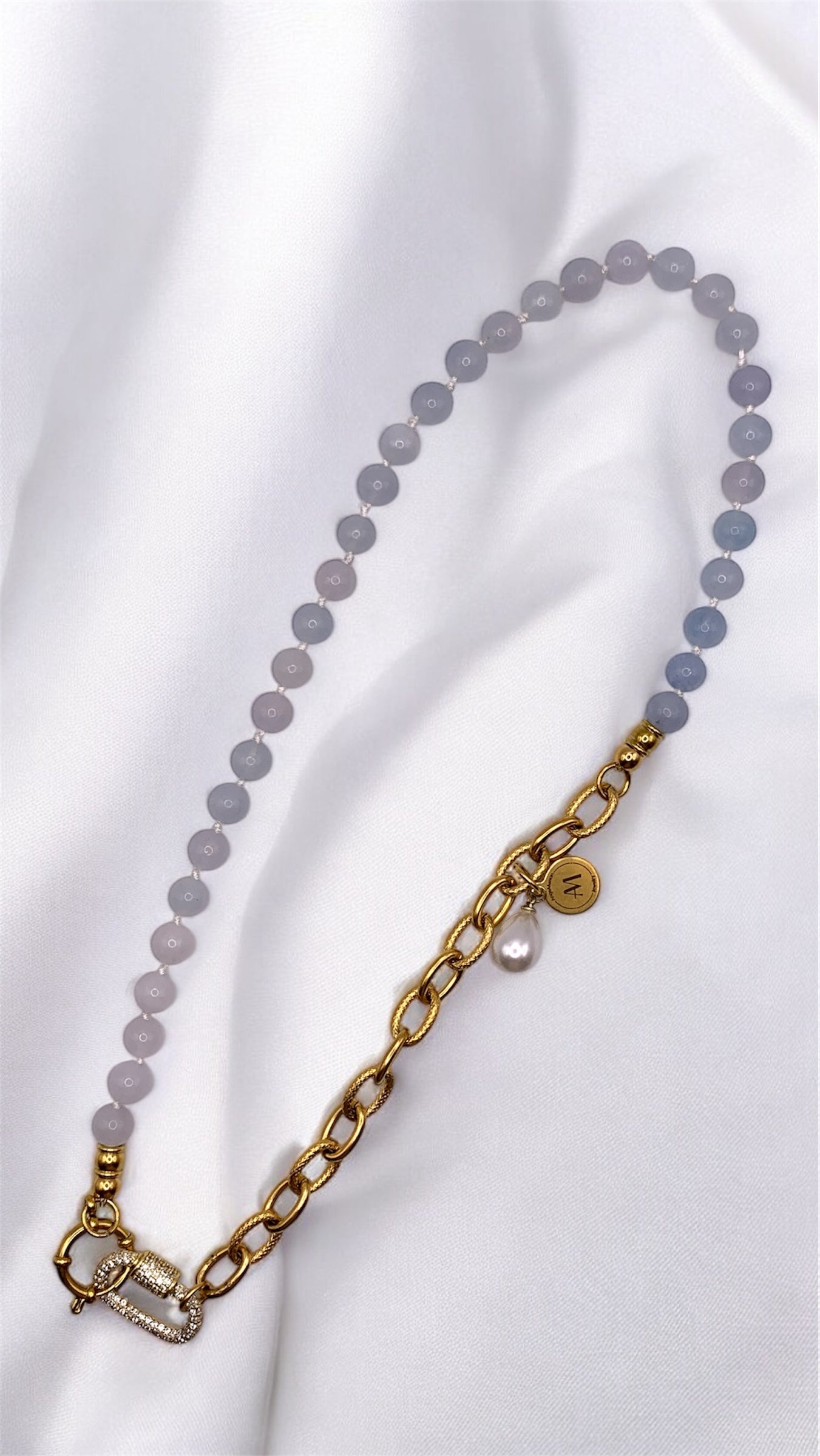 Kette Light Blue Pearl AMM
