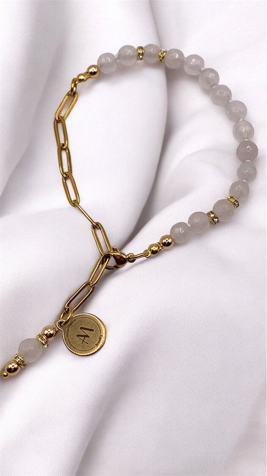 Armband White Pearl AMM
