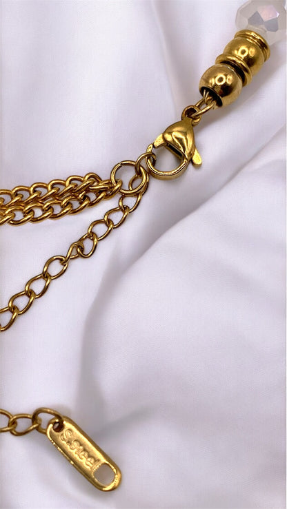Armband White Crystal Plate AMM